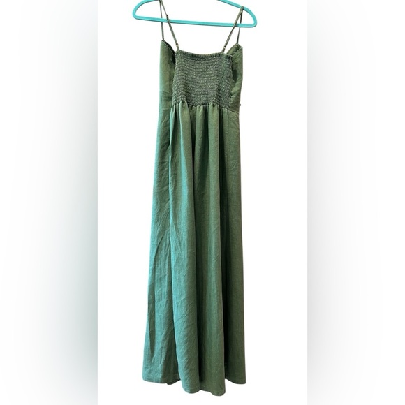 Faithfull the Brand Women’s Presley Jumpsuit in Moss Green size 10. - Picture 4 of 13